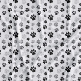 Black & White Cat Finger Print Kid's Printed Fabric